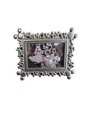 Disney Parks Silver Mickey Mouse Head Icon 4x6 Picture Frame